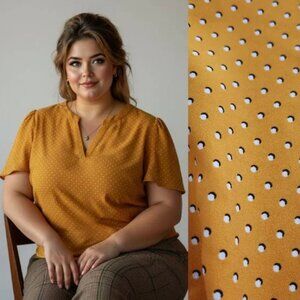 Hilary Radley Yellow Blouse